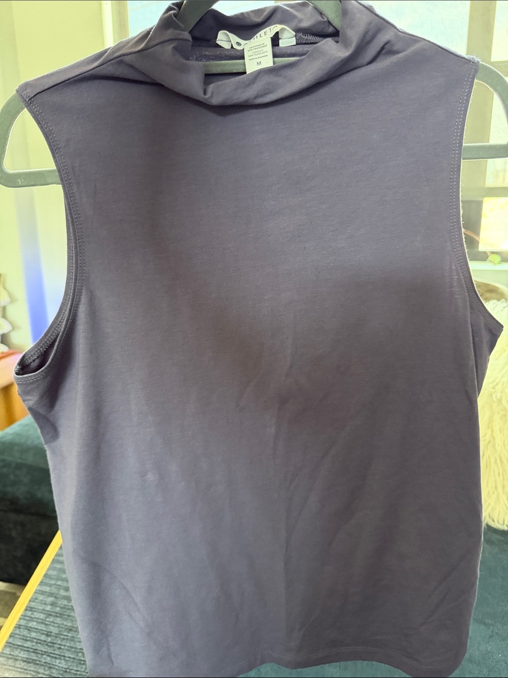 Athleta Sleeveless Mock Neck Tank - Deep Plum